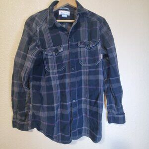 Columbia Plaid Flannel Shirt, size Medium